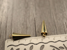 Piikkiriipus, 18x5mm, 18K kulta/rst, 1kpl