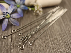 Korupiikki silmukka, 65x0.7mm, rst, 20kpl