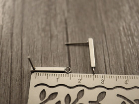 Korvakorutappi palkki, 18x3mm, rst, 1pari