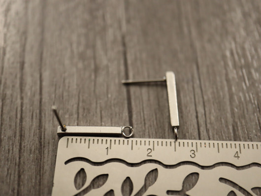 Korvakorutappi palkki, 18x3mm, rst, 1pari