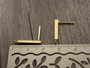 Korvakorutappi palkki, 18x3mm, 18K/rst, 1pari