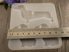 Silikonimuotti koira, 104x95.5x5.5mm, 1kpl