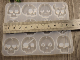 Silikonimuotti pääkallo, 99x117x4mm, 1kpl