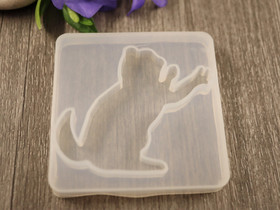 Silikonimuotti kissa, 52x52x6mm, 1kpl