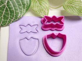 Muottisetti mansikka, 35mm/40mm/45mm, 1setti