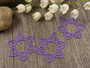 Kukkariipus, 30x24mm, liila, 1kpl