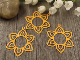 Kukkariipus, 30x24mm, oranssi, 1kpl