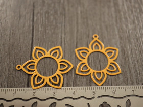 Kukkariipus, 30x24mm, oranssi, 1kpl