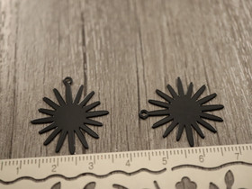 Aurinkoriipus, 25x20mm, musta, 1kpl