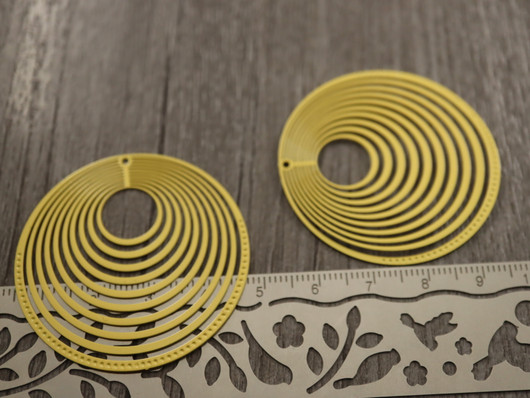 Ympyräriipus, 44mm, keltainen, 1kpl