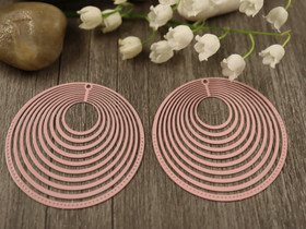 Ympyräriipus, 44mm, vaaleanpunainen, 1kpl