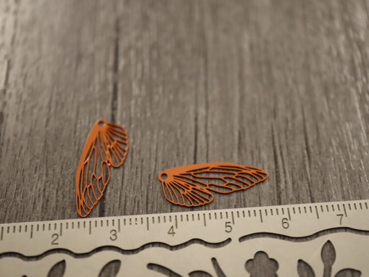 Siipiriipus, 20x8mm, oranssi, 1kpl