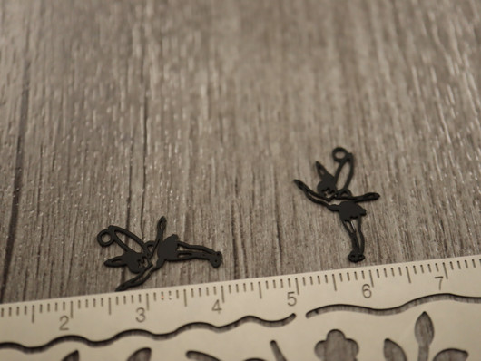 Keijuriipus, 20x15mm, musta, 1kpl