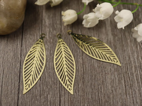 Lehtiriipus, 32x10mm, vaaleakulta, 1kpl