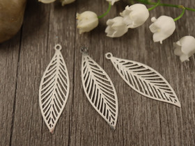 Lehtiriipus, 32x10mm, kirkashopea, 1kpl