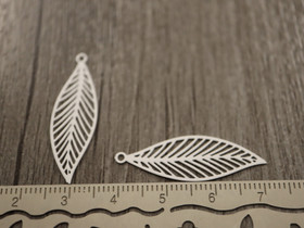 Lehtiriipus, 32x10mm, valkoinen, 1kpl