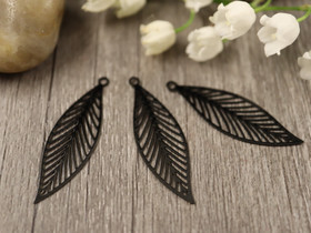 Lehtiriipus, 32x10mm, musta, 1kpl