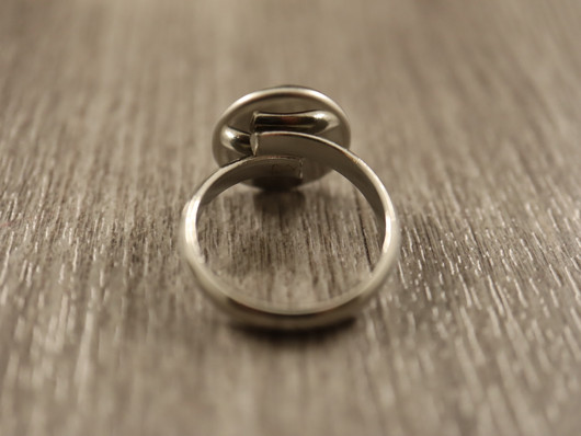 Sormuspohja säädettävä, n.17mm,  12mm, kapussille, rst, 1kpl