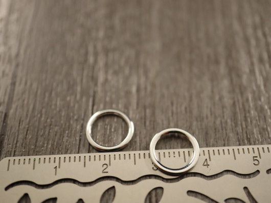Linkki ympyrä, 10x0,9mm, umpi, kirkashopea/rst, 10kpl