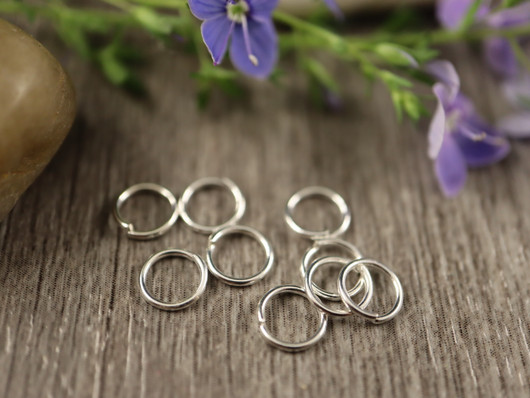 Välirengas, 6x0,7mm, avattava, rst/ kirkashopea, 10kpl