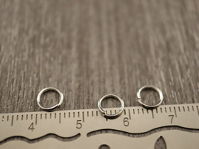 Välirengas, 6x0,7mm, avattava, rst/ kirkashopea, 10kpl