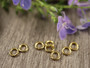 Välirengas, 4x0.8mm, avattava, 18K/vaaleakulta/rst, 10kpl