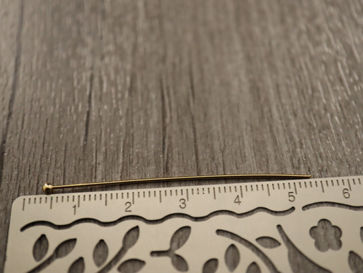 Korupiikki pallopää, 50x0.8mm, 18K kulta, 50kpl