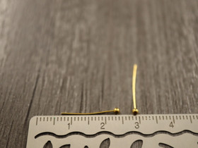 Korupiikki pallopää, 18x0.5mm, kulta, 100kpl