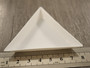 Kolmiolautanen, 7x6x1.1cm, valkoinen, 5kpl