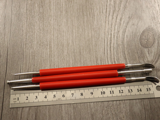 Muotoilutyökalusetti, 16cm, punainen, 1setti