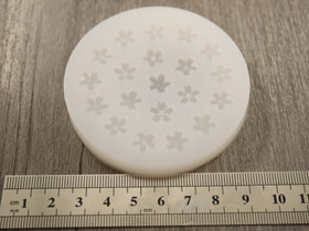 Silikonimuotti kukat, 76mm, kirkas, 1kpl