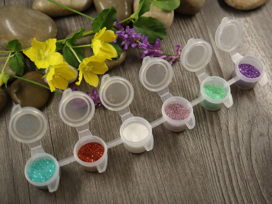 Glitternisti eko glitterlajitelma 1, n.6-7g/18ml , 6 sävyä, 1kpl