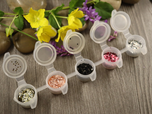 Glitternisti eko glitterlajitelma 4, n.4-5g/15ml, 5 sävyä, 1kpl