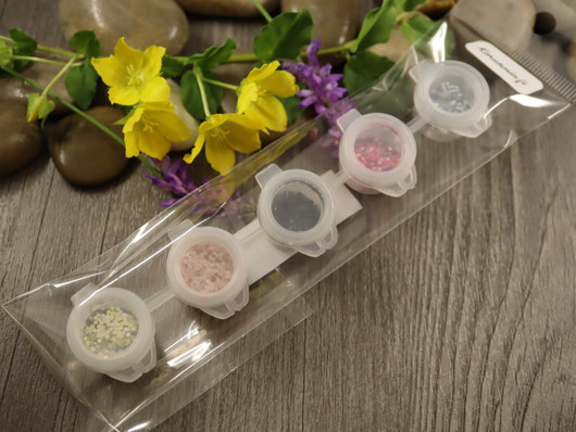 Glitternisti eko glitterlajitelma 4, n.4-5g/15ml, 5 sävyä, 1kpl