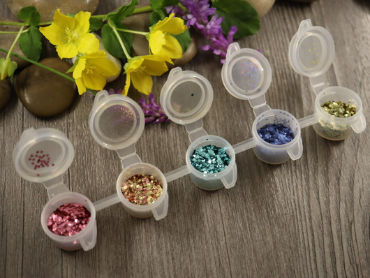 Glitternisti eko glitterlajitelma 5, n.4-5g/15ml, 5 sävyä, 1kpl