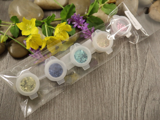 Glitternisti eko glitterlajitelma 5, n.4-5g/15ml, 5 sävyä, 1kpl