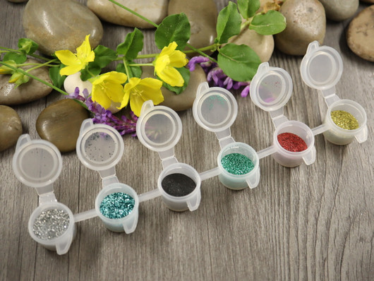 Glitternisti eko glitterlajitelma 2, n.6-7g/18ml, 6 sävyä, 1kpl