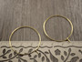 Korvakorurengas, 30x0.7mm, 18K/vaaleakulta/rst, 1pari