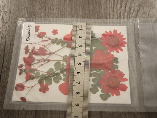 Kuivakukkalajitelma, 120x85x0.3mm, punainen, 1kpl