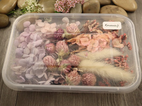 Kuivakukkaljitelma, 17x12x3cm, pinkki, 1kpl,  POSTIPAKETTI TOIMITUS