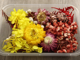 Kuivakukkaljitelma, 17x12x3cm, mixsetti, 1kpl,  POSTIPAKETTI TOIMITUS