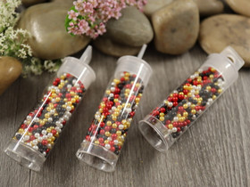 Akryylihelmi, 2.5mm (reiätön), mixsetti, n.5g