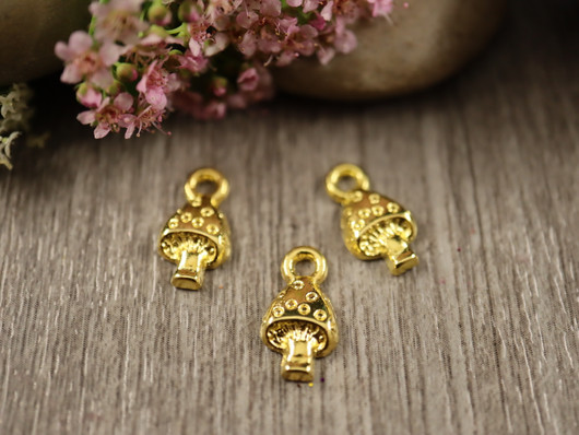 Sieniriipus, 13x8mm, kulta, 1kpl