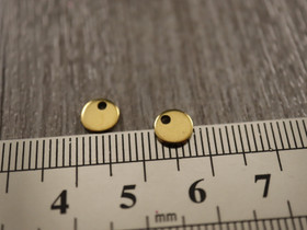 Ympyräriipus, 6mm, kulta/ PVD/ rst, 1kpl