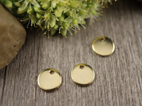 Ympyräriipus, 8mm, 18K kulta/ rst, 1kpl