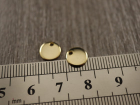 Ympyräriipus, 8mm, 18K kulta/ rst, 1kpl