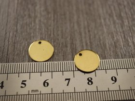 Ympyräriipus, 12mm, 18K kulta/ PVD/ rst, 1kpl