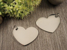 Sydänriipus, 20x25mm, rst, 1kpl