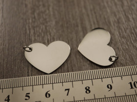 Sydänriipus, 20x25mm, rst, 1kpl