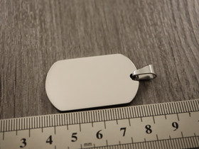 Ovaaliriipus, 40x24mm, rst, 1kpl